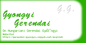 gyongyi gerendai business card